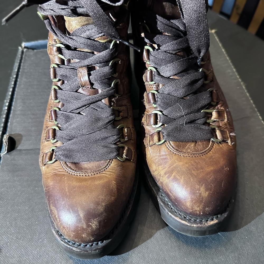 Frye Alta Hiker in Cognac